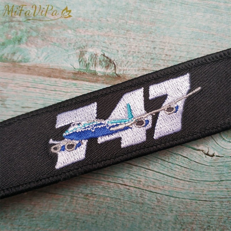 50 PCS Boeing 747 Embroidery Key Chain freeshipping - AV8R – PILOTSX