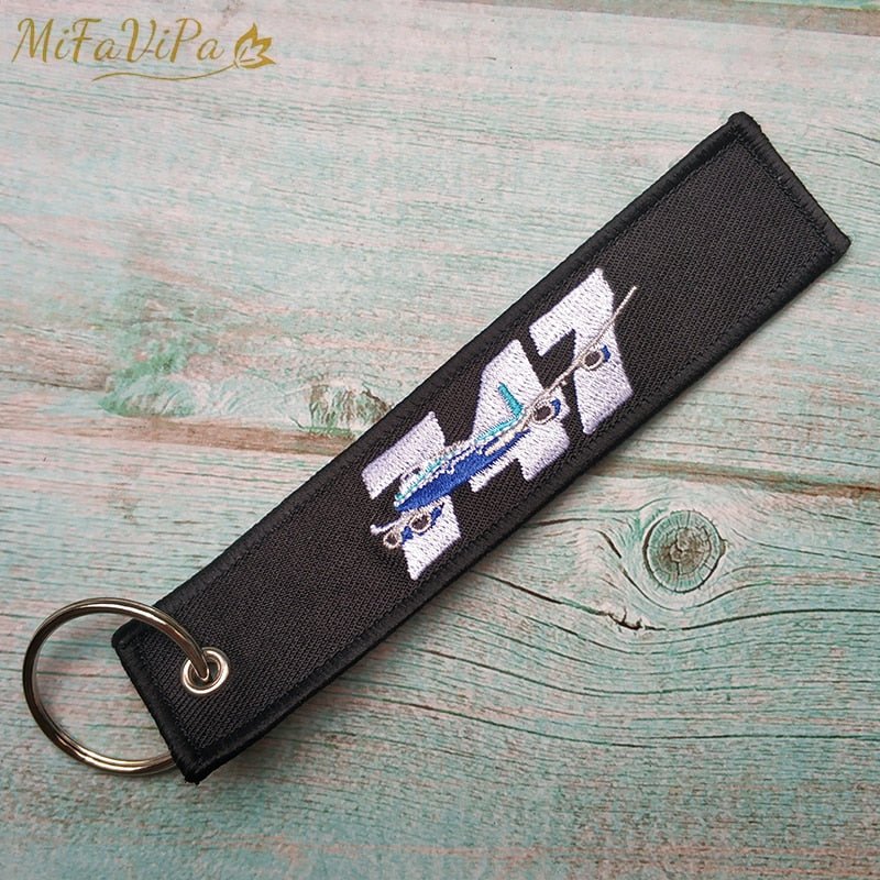 50 PCS Boeing 747 Embroidery Key Chain freeshipping - AV8R – PILOTSX