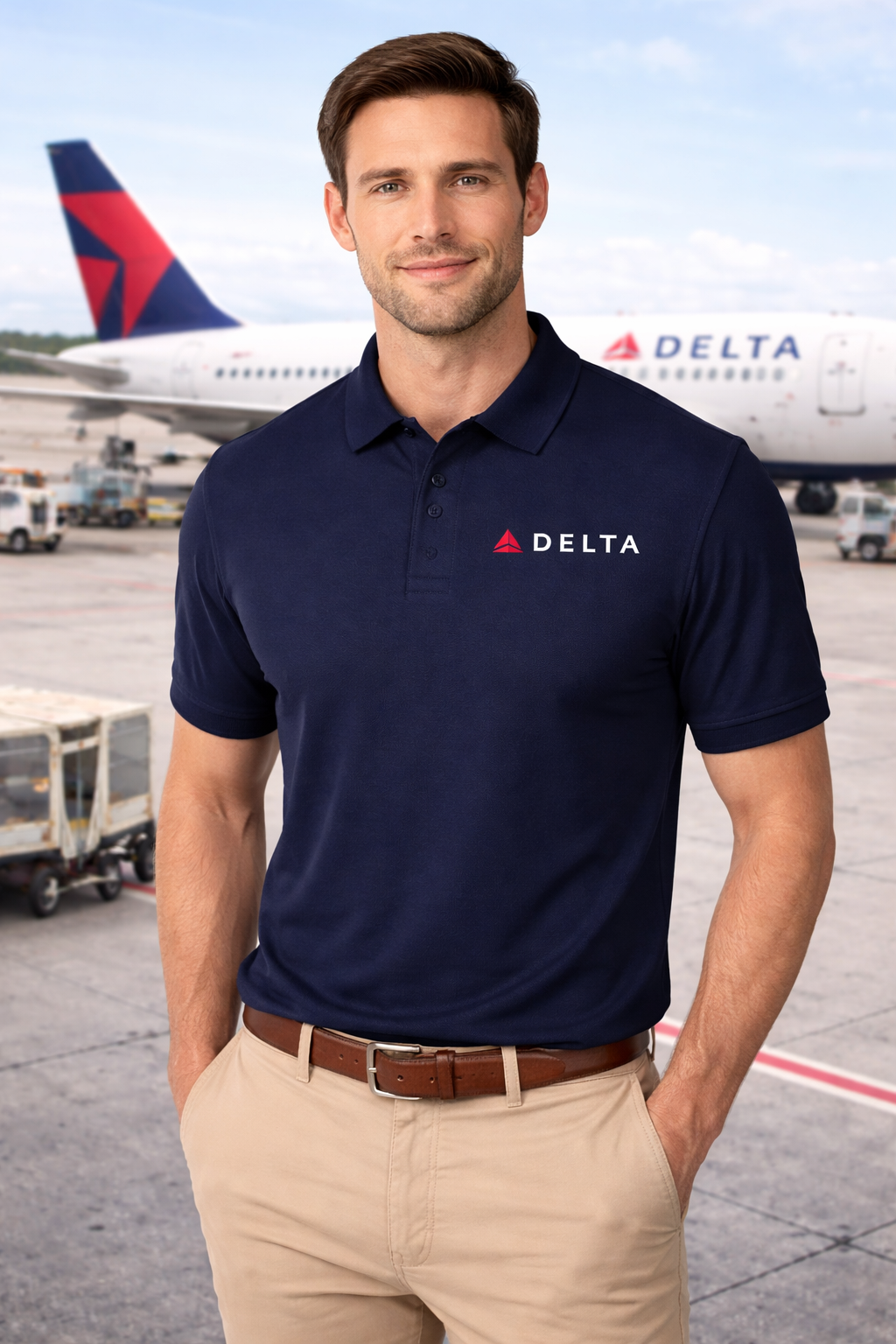 DELTA AIRLINES POLO T-SHIRT
