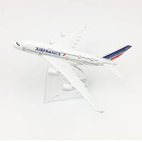 Thumbnail for AIR FRANCE AEROPLANE MODEL AIRBUS A380 AIRPLANE 16CM METAL ALLOY DIECAST 1:400 AIRPLANE - PILOTSX