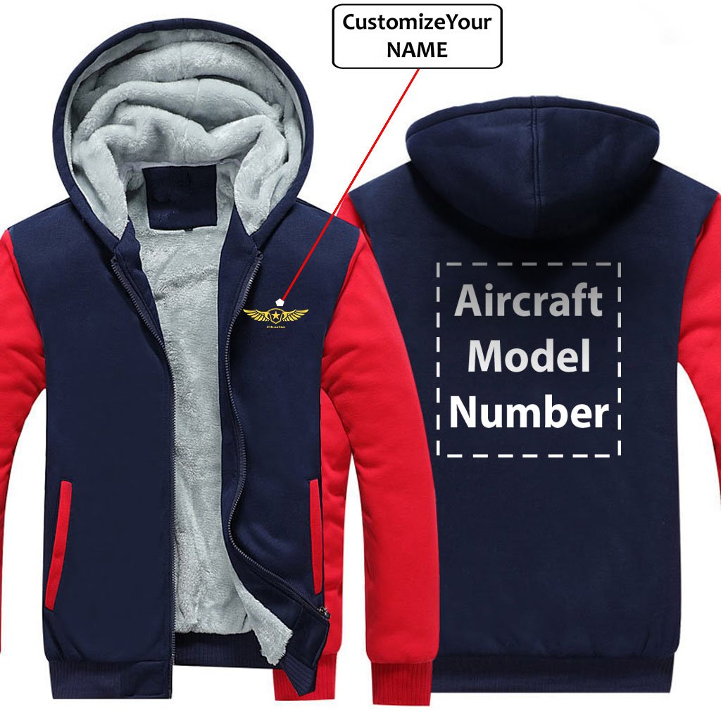 CUSTOM NAME & AIRCRAFT MODEL NUMBER DESIGNED ZIPPER SWEATERS THE AV8R