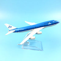 Thumbnail for Boeing747 KLM Royal Dutch Airlines aircraft B747 Metal simulation airplane model AV8R