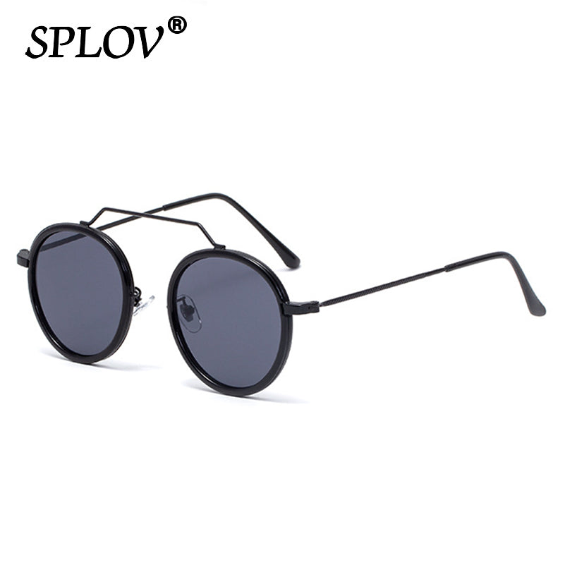 Hot Sale Retro Round Sunglasses Men Women Brand Designer Punk Glasses AV8R