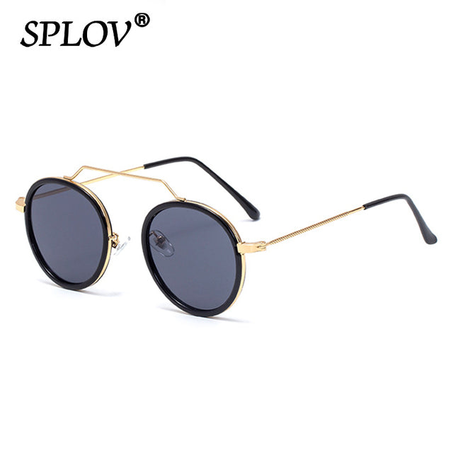 Hot Sale Retro Round Sunglasses Men Women Brand Designer Punk Glasses AV8R