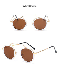 Thumbnail for Hot Sale Retro Round Sunglasses Men Women Brand Designer Punk Glasses AV8R