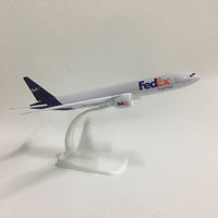 Thumbnail for Airplane Model FedEx Aviation Boeing 777 Aircraft Model 1:300 Diecast Metal Airplanes Planes AV8R