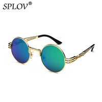 Thumbnail for New Fashion Retro Steampunk Round Metal Sunglasses for Men and Women AV8R